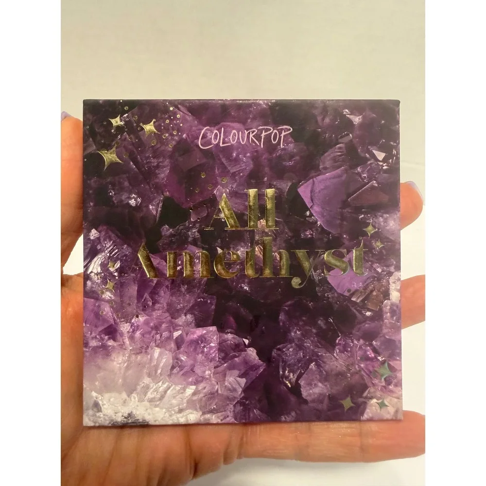 ColourPop All Amethyst Pressed Powder Eyeshadow Palette 9 Pan Purple Cool Tones